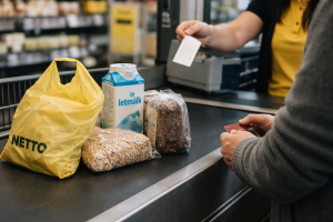 Du sagde også til kassedamen