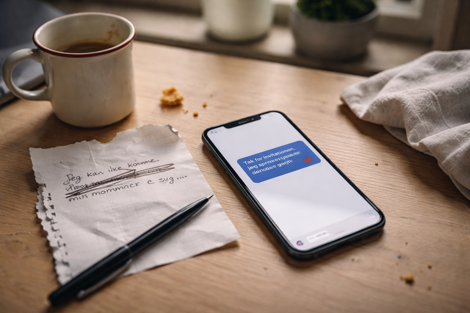 Stop med at opfinde syge onkler: Sådan siger du pænt nej uden drama