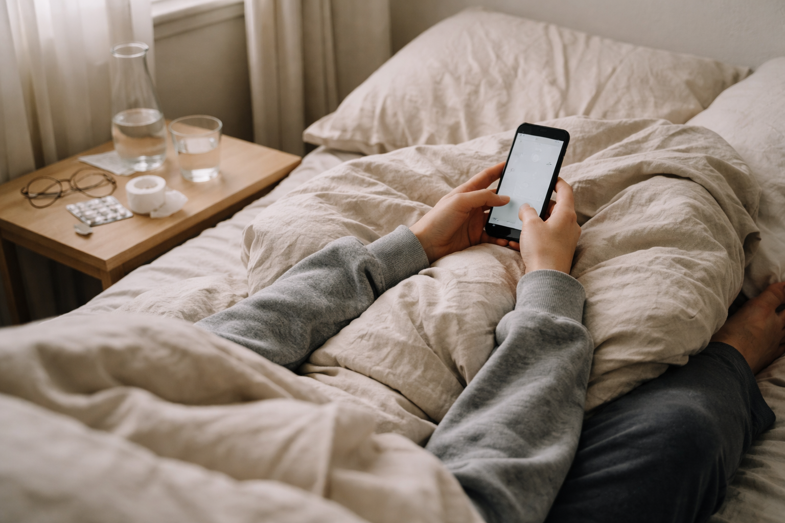 Syg-beskeden der ikke oversharer: 15 formuleringer du kan copy-paste